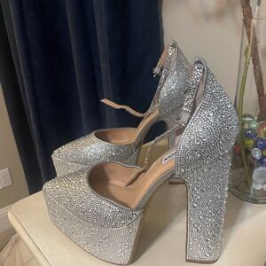 Silver Platform Heels
